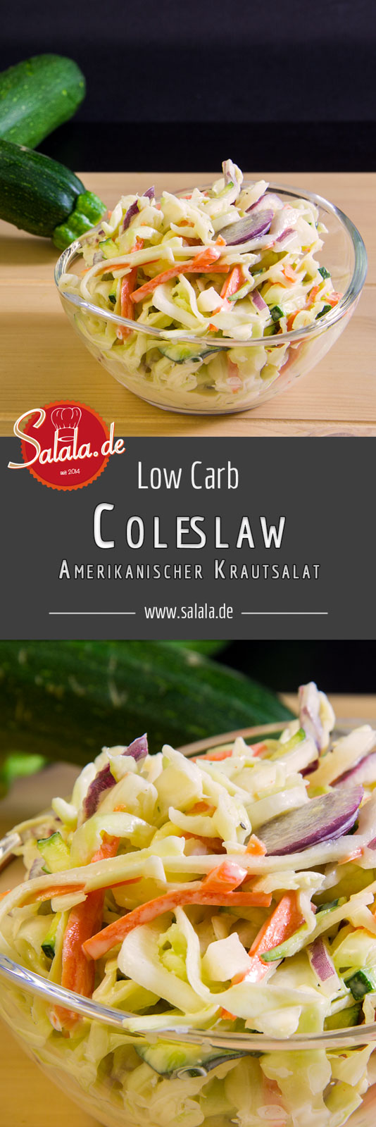 Low Carb Coleslaw – dem Kraut sein Salat Es ist ja eher des Ami's Krautsalat, denn die „Krauts“ sind ja wir. Anyway, wir haben den Low Carb Krautsalat für dich jetzt verfilmt. Wir haben uns ja bekanntermaßen zur Aufgabe gemacht alle unsere Rezepte in zum Bewegtbild zu formen.