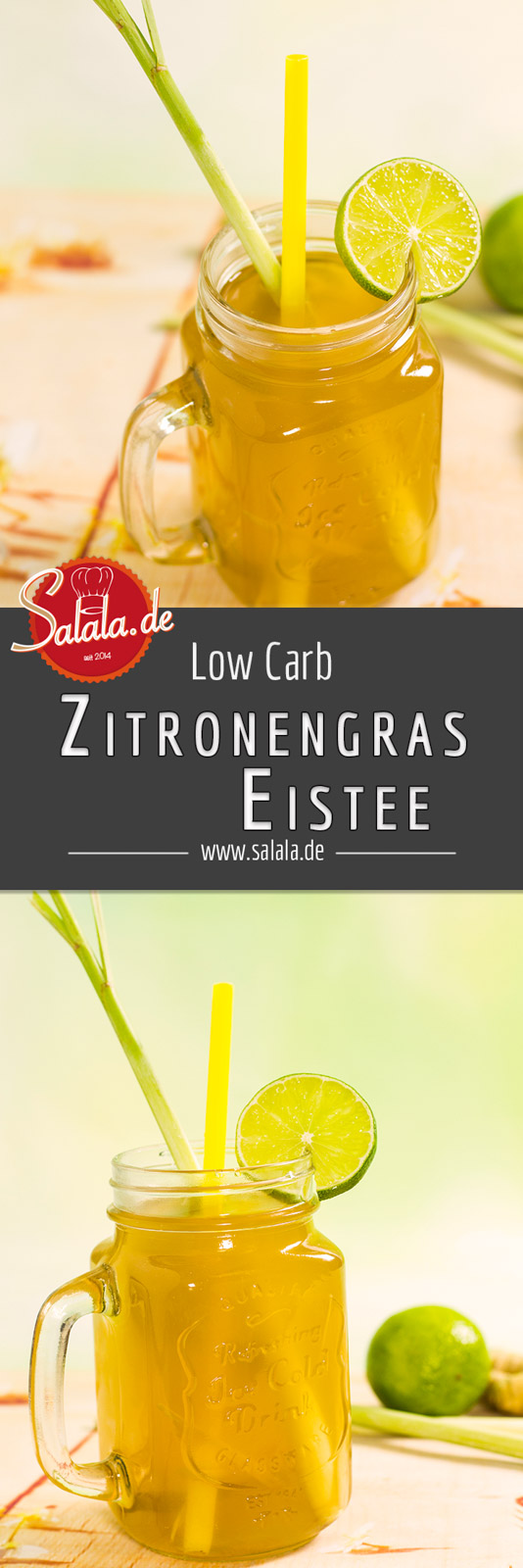 Zitronengras Eistee - by salala.de - ohne Zucker selber machen Low Carb Rezept