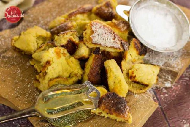 Kaiserschmarrn - by salala.de - ohne Eiweißpulver und ohne Mehl ohne Zucker Rezept glutenfrei Low Carb #lowcarb #kaiserschmarrn #glutenfrei #ohneeiweißpulver #dessert #nachspeise #lowcarbrezepte #rezept