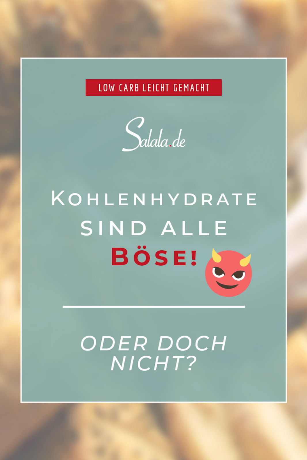 Können Kohlenhydrate auch sinnvoll sein oder sind sie generell schlecht - by salala.de #kohlenhydrate #schlechtekohlenhydrate #lowcarb #zucker #böserzucker #essenohnekohlenhydrate #wasistschlechtanzucker