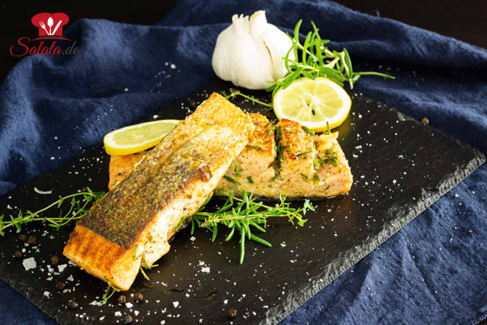 Lachsfilet mit knusprig gebratener Haut I by salala.de I Low Carb Rezept von salala (2)