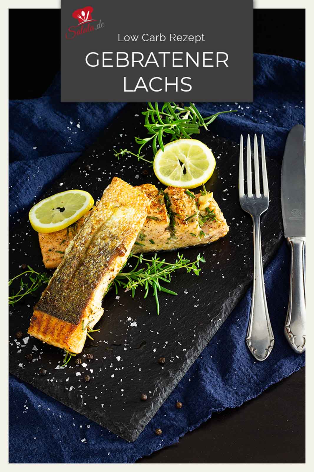 Lachsfilet mit knusprig gebratener Haut I by salala.de I Low Carb Rezept von salala Lachs braten ist gar nicht schwer. Und auch eine knusprige Haut unter dein Lachsfilet zu zaubern ist ganz einfach. Wie genau du das machst? Schau mal ins Rezept, da zeigen wir Dir, wie einfach du ein knuspriges und total saftiges Low Carb Lachsfilet zauberst. #lowcarbrezept #lachsfilet #lachsfiletmithaut #lachsanbraten #knusrpigerlachs #lowcarbfisch #lowcarbfischrezepte #rezept #fisch #lachs