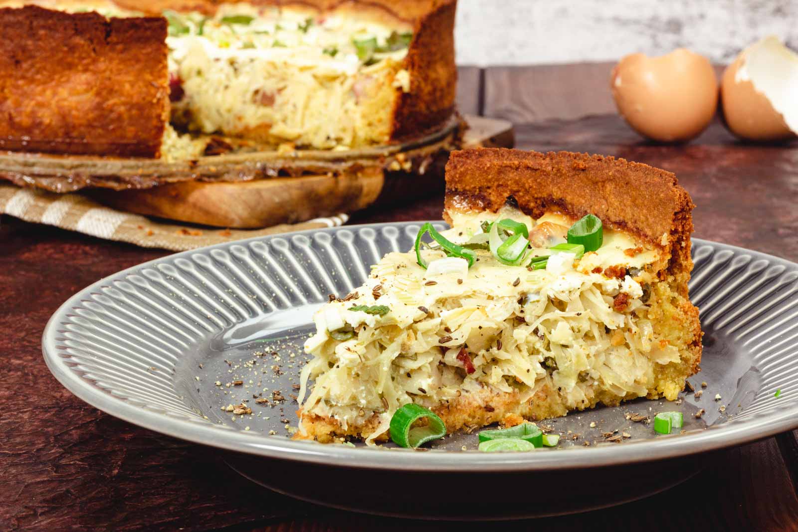 Sauerkraut Quiche Keto Rezept